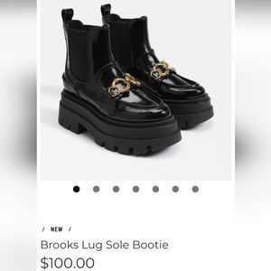 Brooks lug chunky sole booties